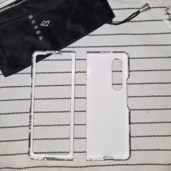 Elegant Black and Pink Marble Phone Case By BURGA - Picture 3 of 3